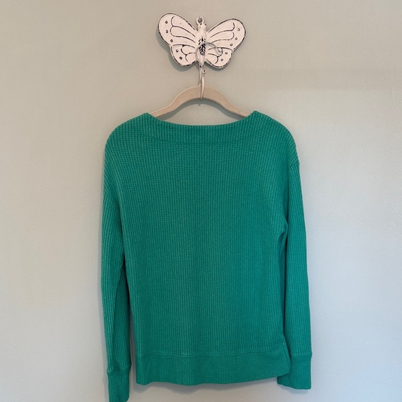 Jak & Rae  Sweater Crew Neck  Teal Small Thermal - Picture 4 of 4